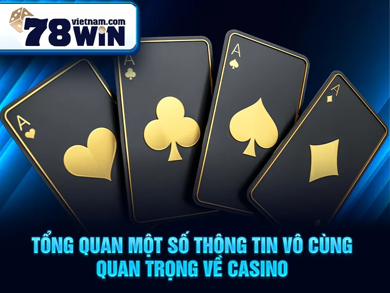 Tổng quan một số thông tin vô cùng quan trọng về casino